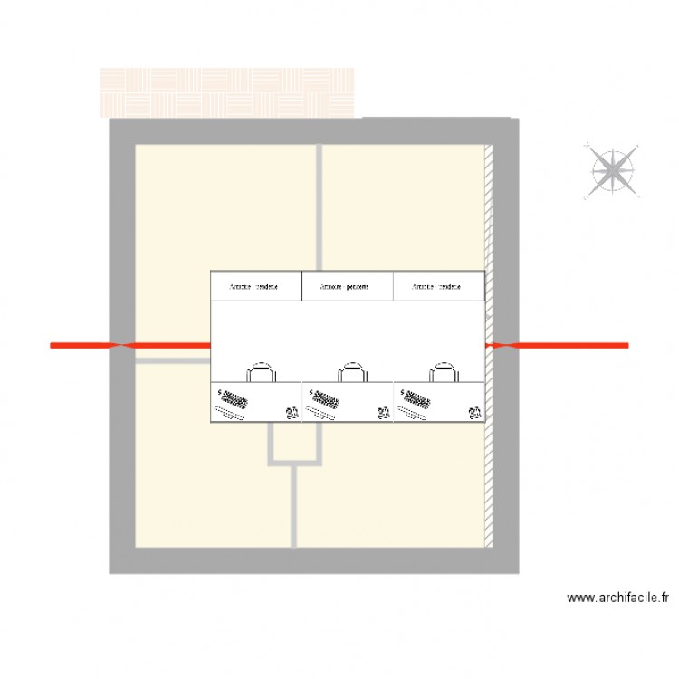 Mezzanine. Plan de 0 pièce et 0 m2