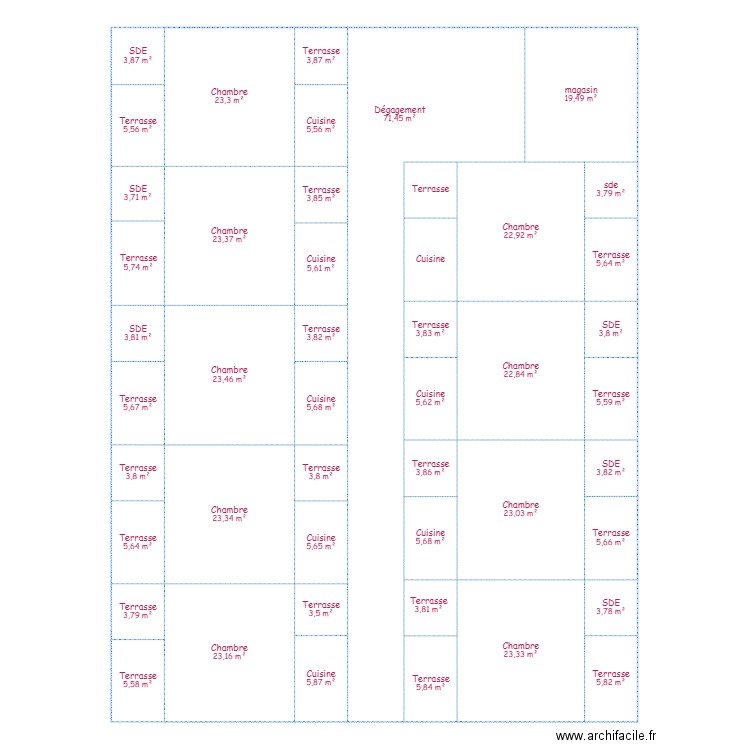 angletair. Plan de 0 pièce et 0 m2