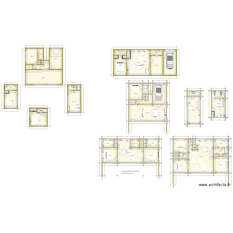 CHALET MADRIER 7. Plan de 0 pièce et 0 m2