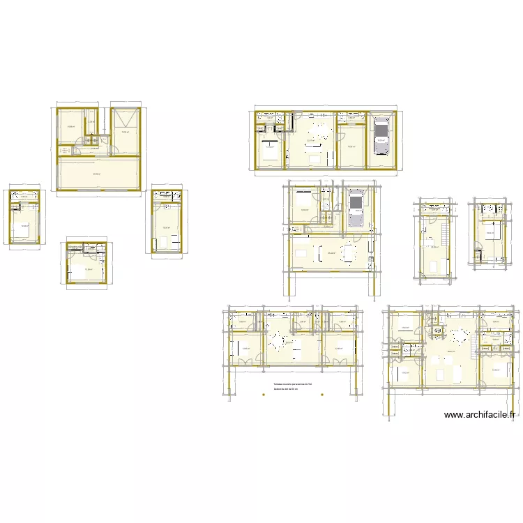 CHALET MADRIER 7. Plan de 