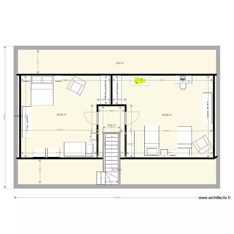 171 ter etage murs et portes. Plan de 171 ter etage murs et portes. Plan de