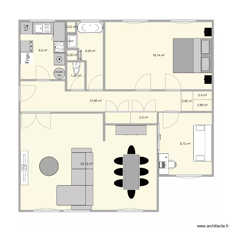 appartement fini. Plan de appartement fini. Plan de