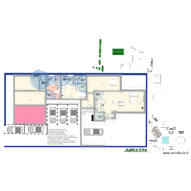 Ma maison à Boylesve 11. Plan de 11 pièces et 272 m2