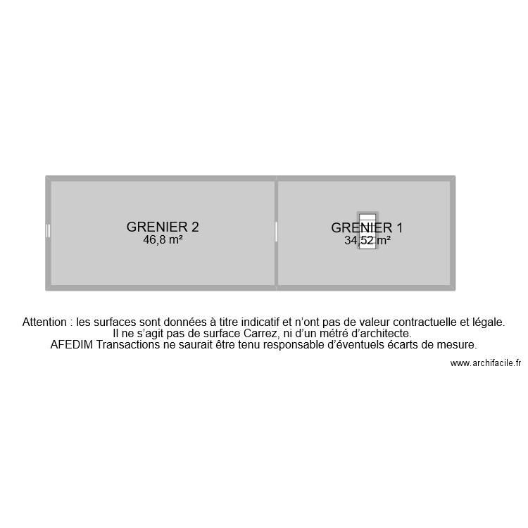 BI 9188 GRENIER. Plan de 0 pièce et 0 m2