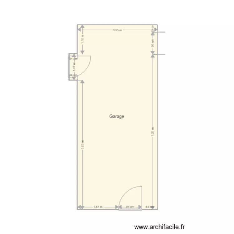 garage. Plan de garage. Plan de