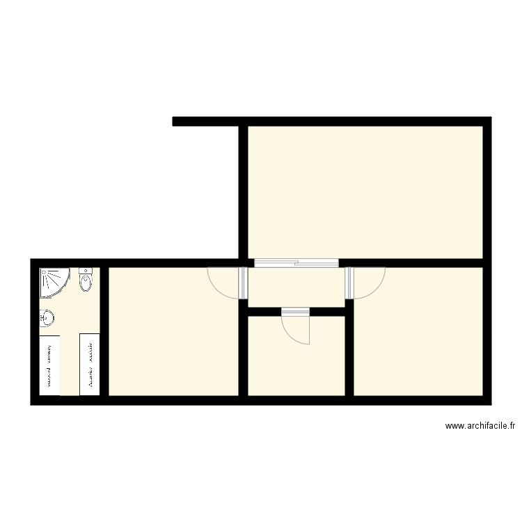 aoungou location. Plan de 0 pièce et 0 m2