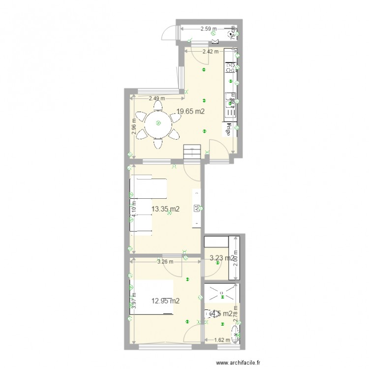 1er etage 83. Plan de 0 pièce et 0 m2