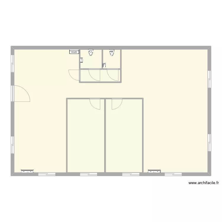 Bureaux Morelli. Plan de 