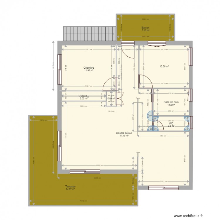 plan existant. Plan de 0 pièce et 0 m2