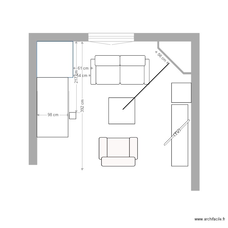 plan Salon. Plan de 0 pièce et 0 m2