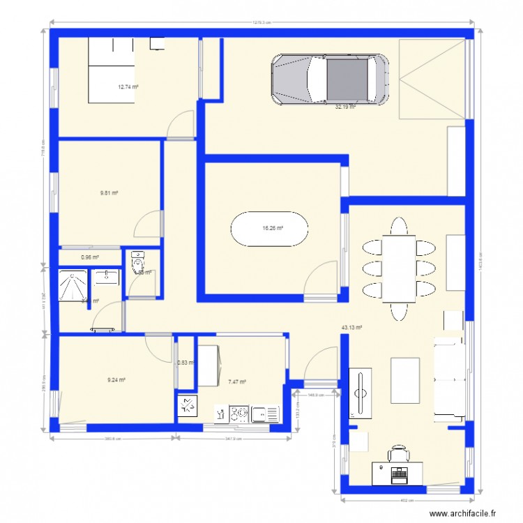 Logement 4 Tours. Plan de 0 pièce et 0 m2