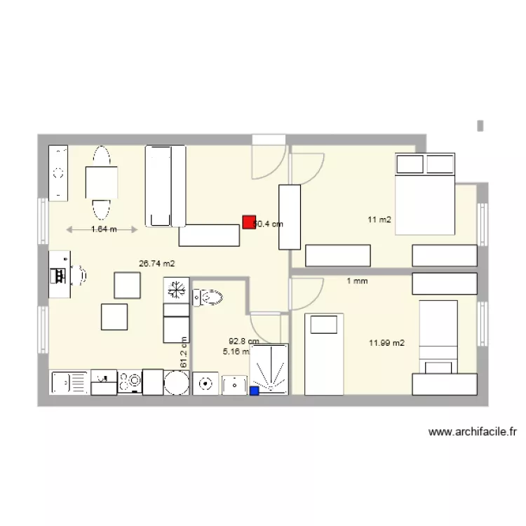 apartamendua aitaren planoa. Plan de 