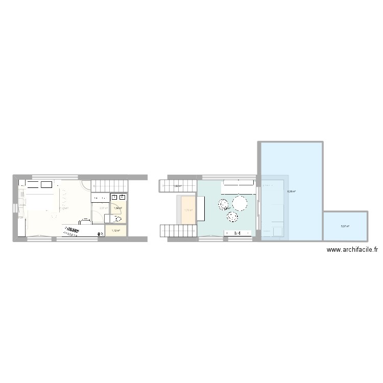 FTNB. Plan de 12 pièces et 99 m2