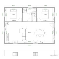 Plan de maison 80m²