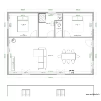 Plan de maison 80m&sup2;
