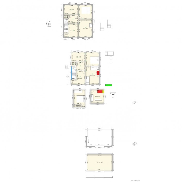 maison ee. Plan de 0 pièce et 0 m2