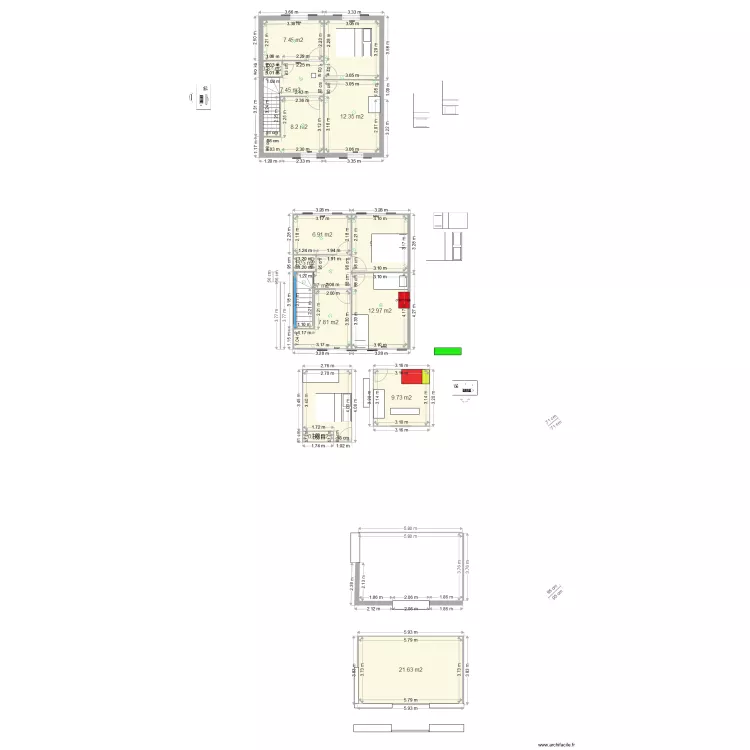 maison ee. Plan de 