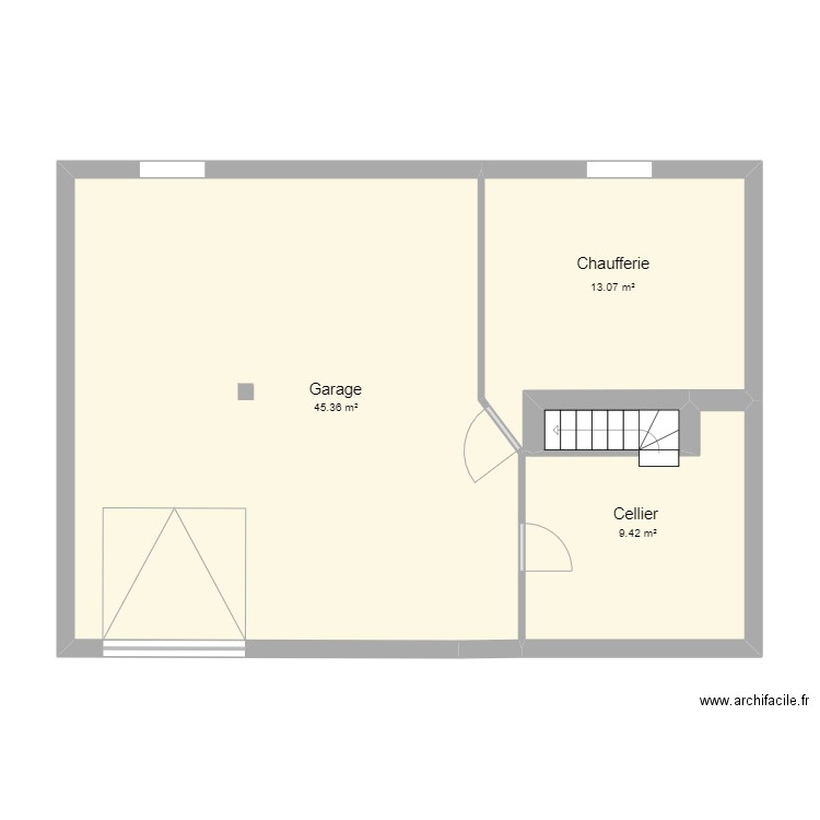 plan existant2. Plan de 0 pièce et 0 m2