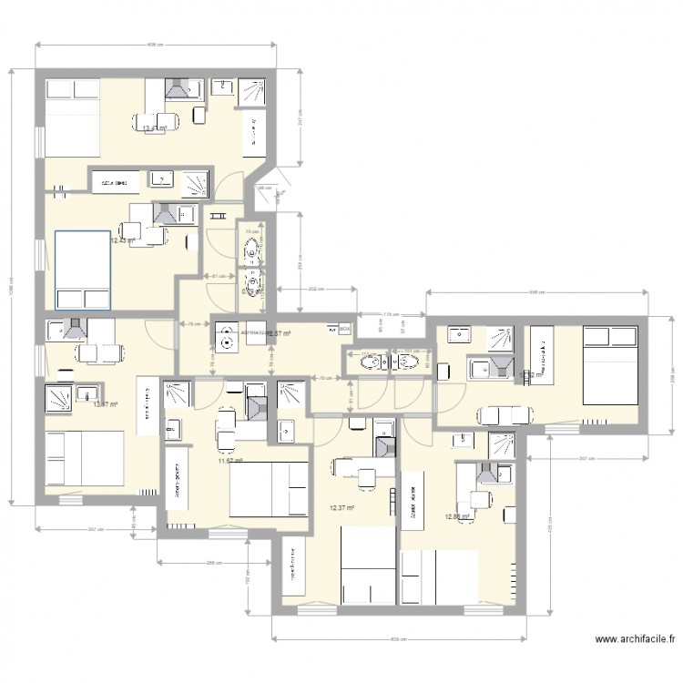 Studio 1 V1. Plan de 0 pièce et 0 m2