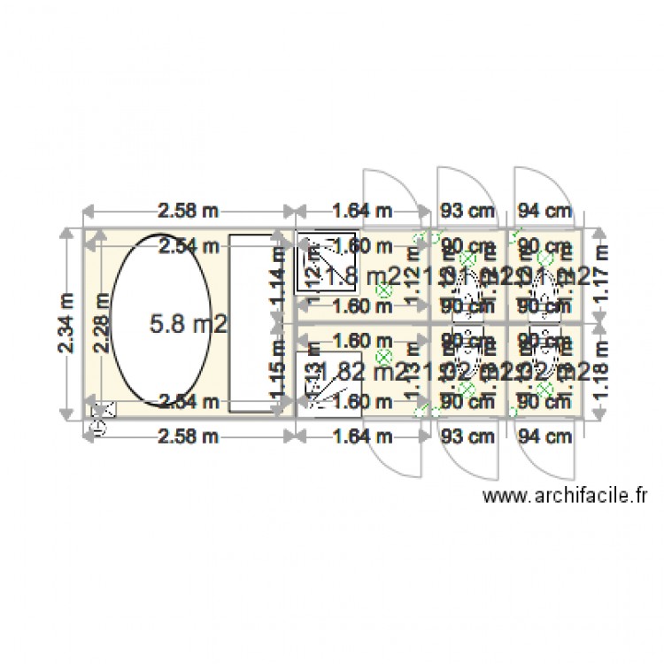 GTEI SANITAIRE. Plan de 0 pièce et 0 m2