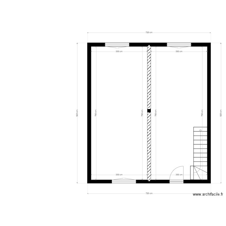 PLAN RDC VS. Plan de 0 pièce et 0 m2