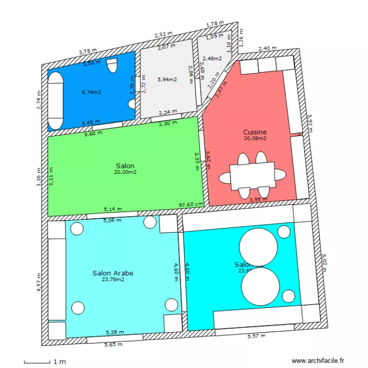 Premi&egrave;re Etage. Plan de 