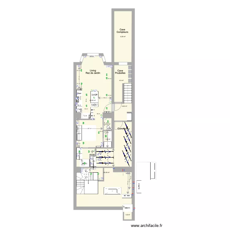 Marie José Rez jardin version studio. Plan de 0 pièce et 0 m2 Marie José Rez jardin version studio. Plan de 0 pièce et 0 m2