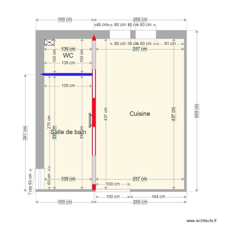 coumert salle de bain 2. Plan de 0 pièce et 0 m2