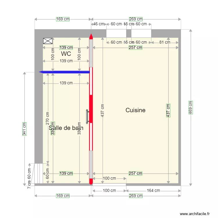 coumert salle de bain 2. Plan de 
