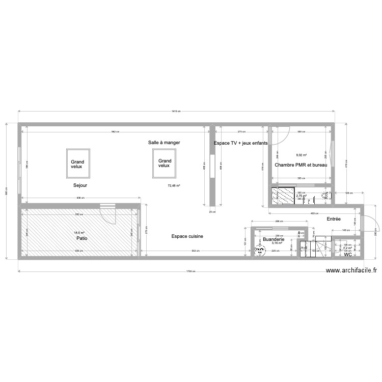plan Hourtin . Plan de 0 pièce et 0 m2