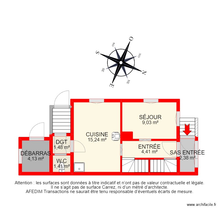 BI 12943 - . Plan de 22 pièces et 123 m2