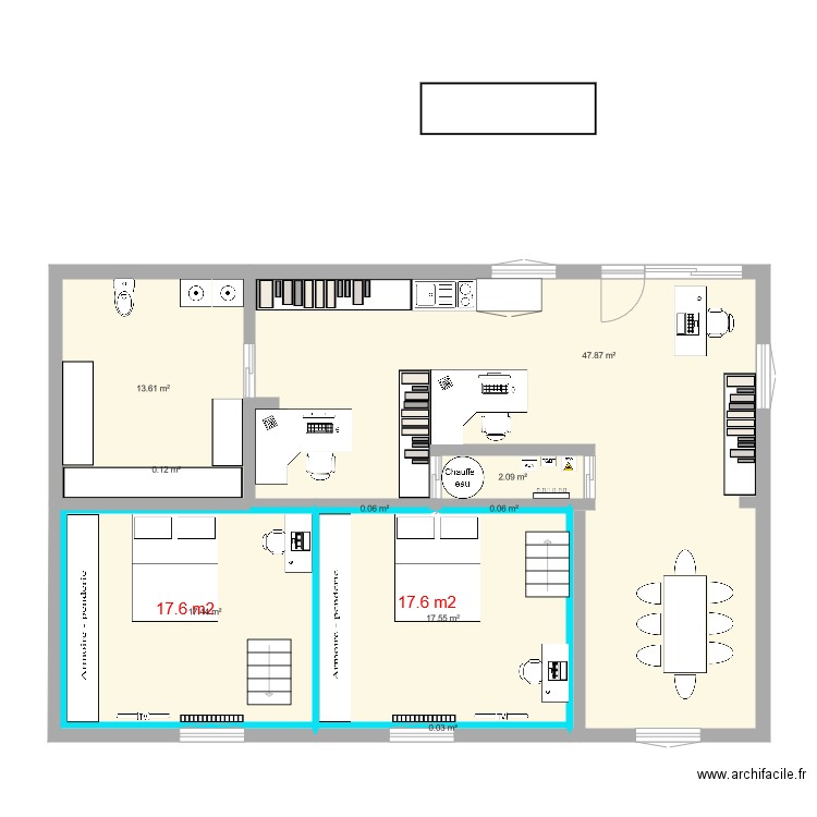 bnb proto bureau. Plan de 0 pièce et 0 m2