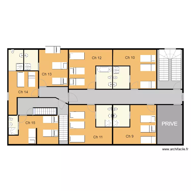 Grand Duc Etage 2. Plan de 