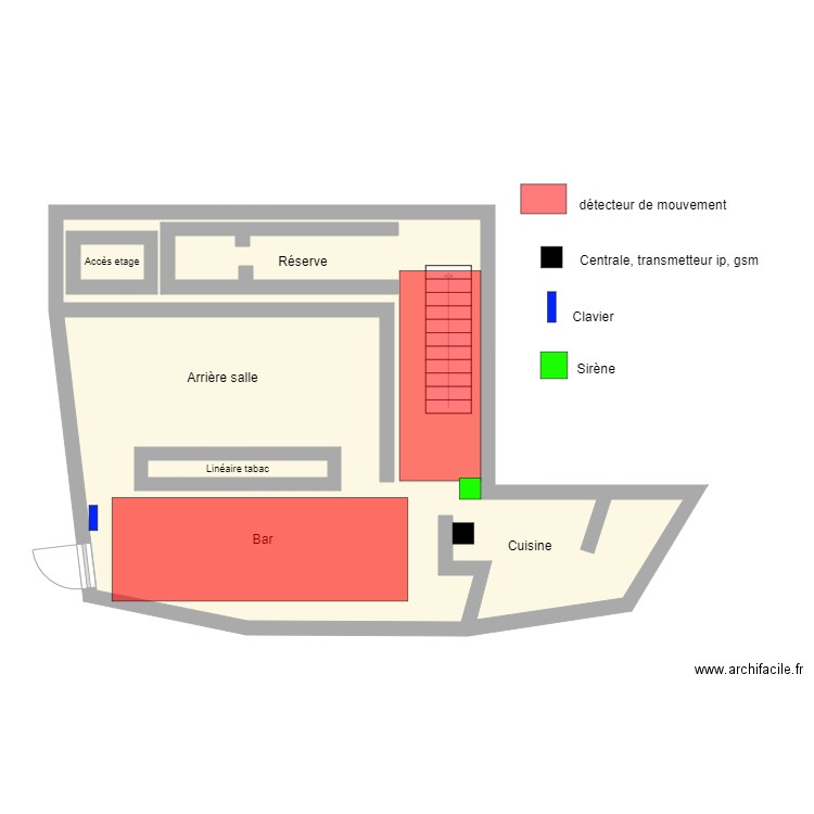 Tabac le voltigeur. Plan de 0 pièce et 0 m2