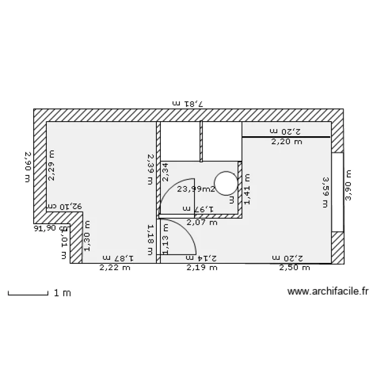 interieur garage. Plan de 