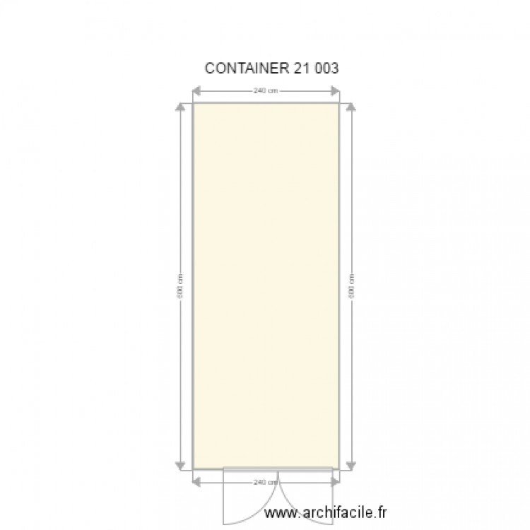 CONTAINER 21 003. Plan de 0 pièce et 0 m2