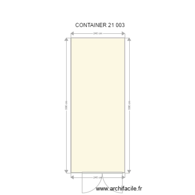 CONTAINER 21 003. Plan de 
