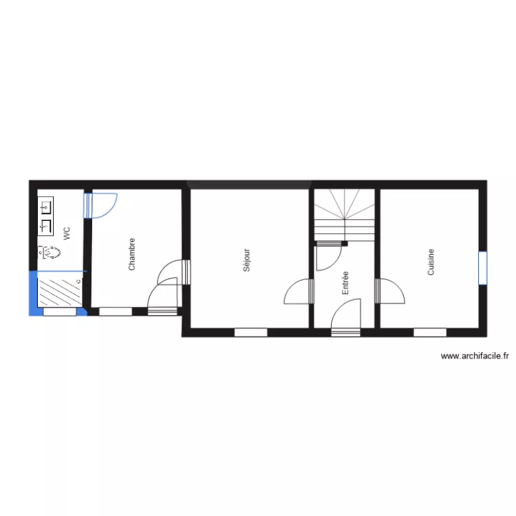 GAMBETTA RDC CHAMBRE. Plan de GAMBETTA RDC CHAMBRE. Plan de