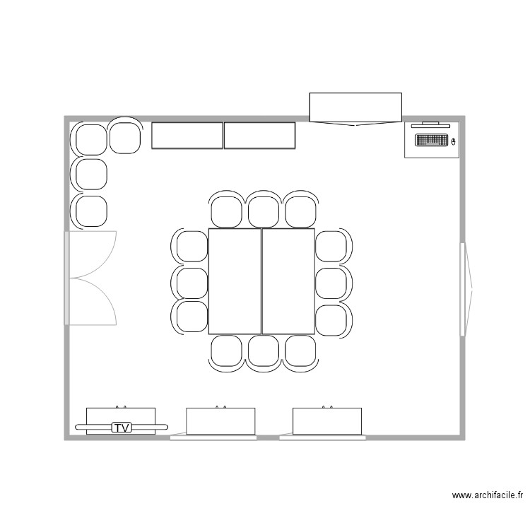 Salle de classe 1 a1. Plan de 0 pièce et 0 m2