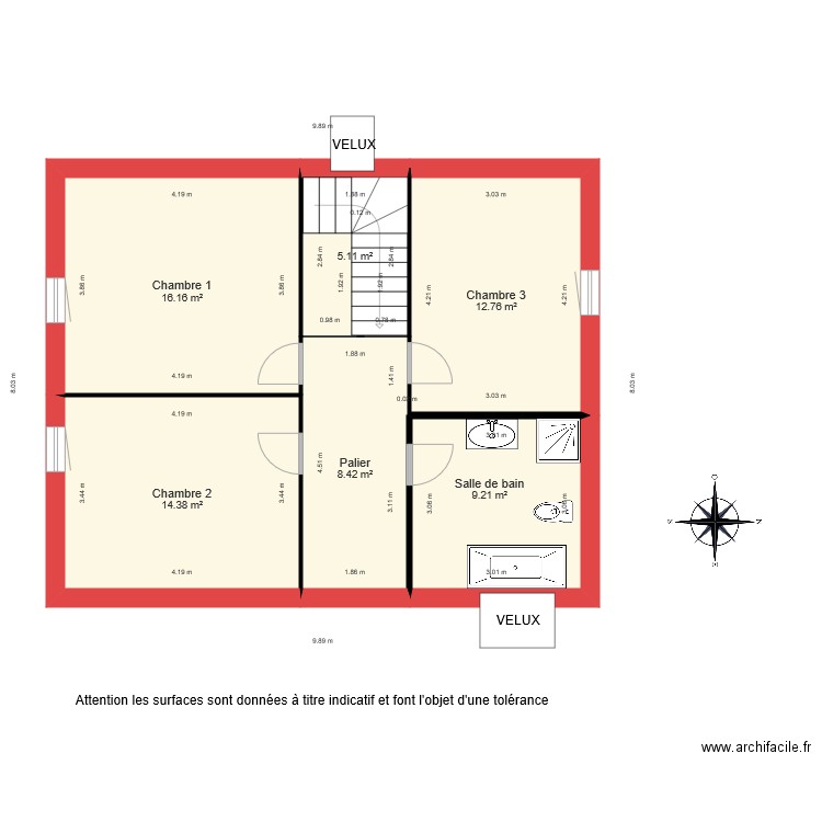 BI 1649 niveau 2. Plan de 0 pièce et 0 m2