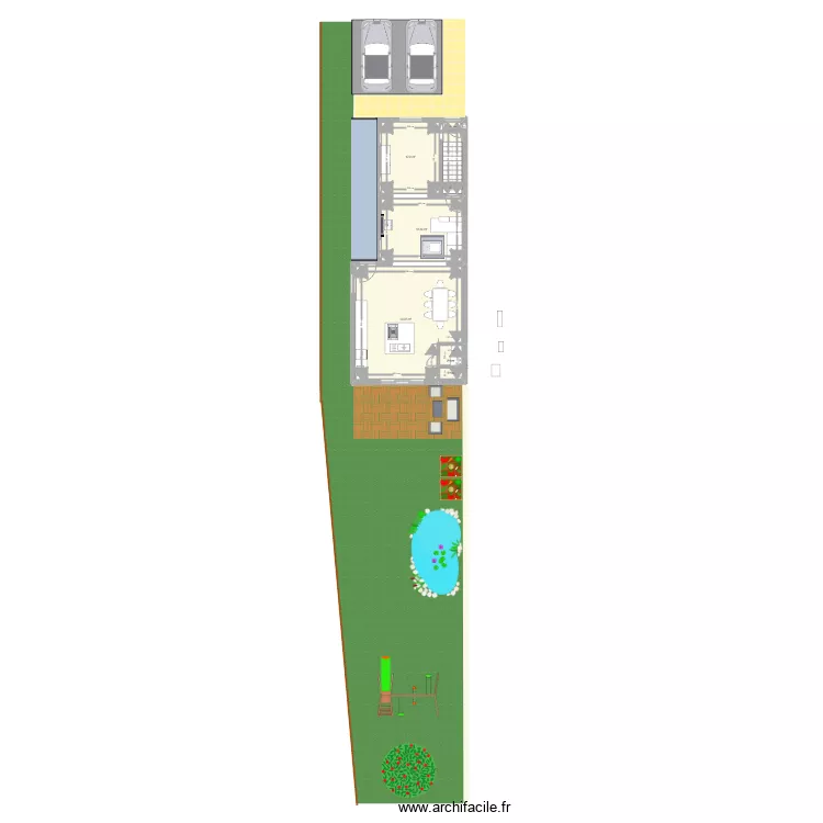 plan Jérôme avec aménagement. Plan de plan Jérôme avec aménagement. Plan de