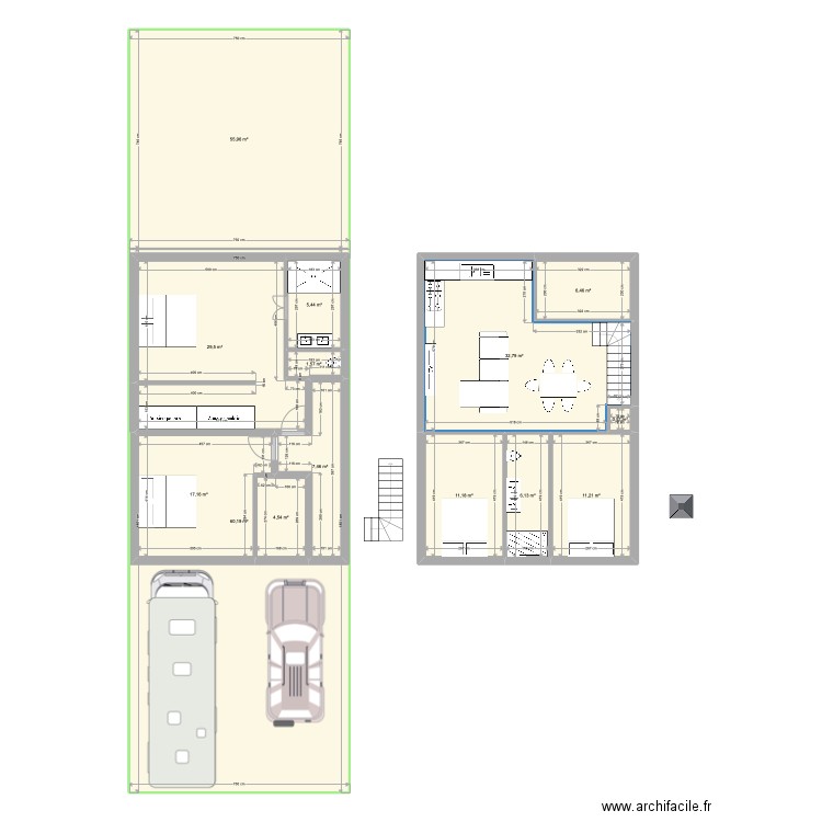 Montreuil calmette 3. Plan de 14 pièces et 329 m2