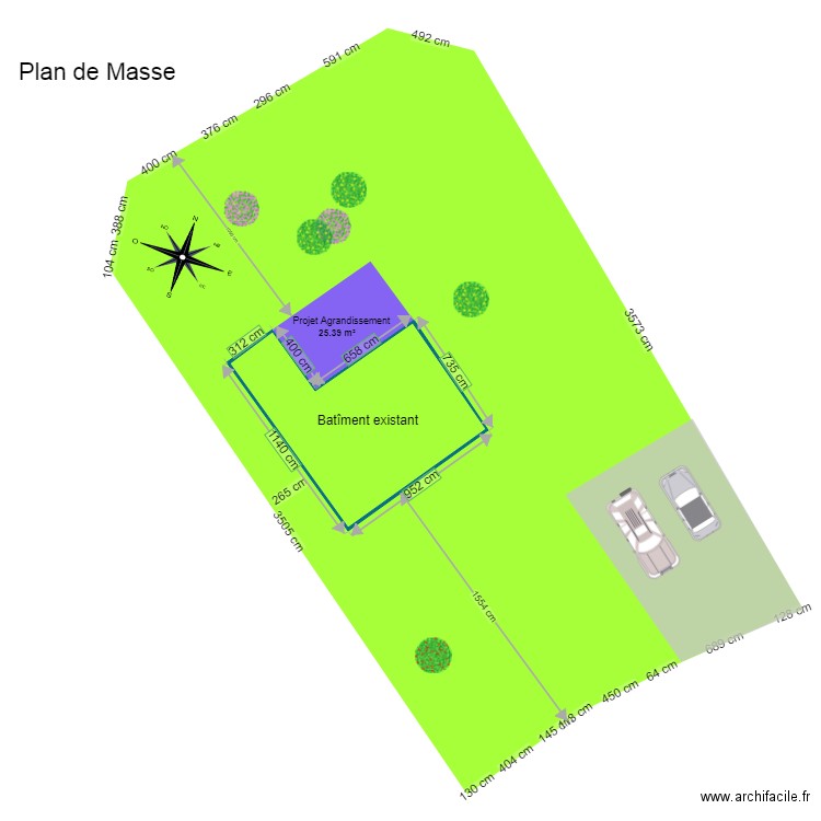 plan de masse . Plan de 0 pièce et 0 m2