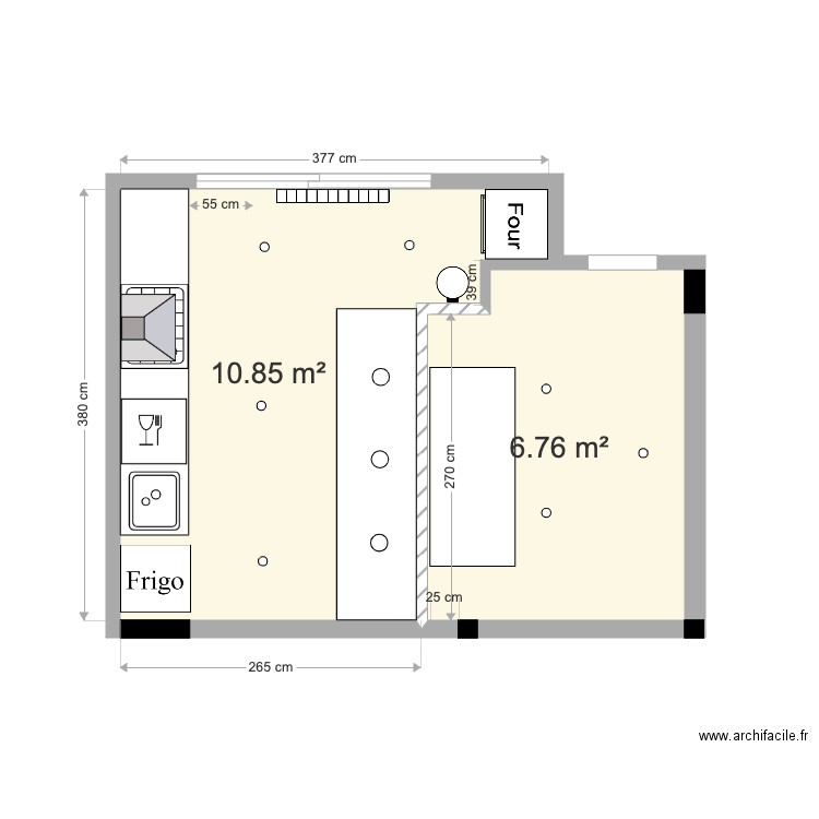 Cuisine v4. Plan de 0 pièce et 0 m2