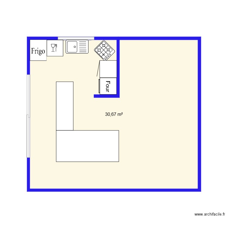 cuisine Céline. Plan de 0 pièce et 0 m2