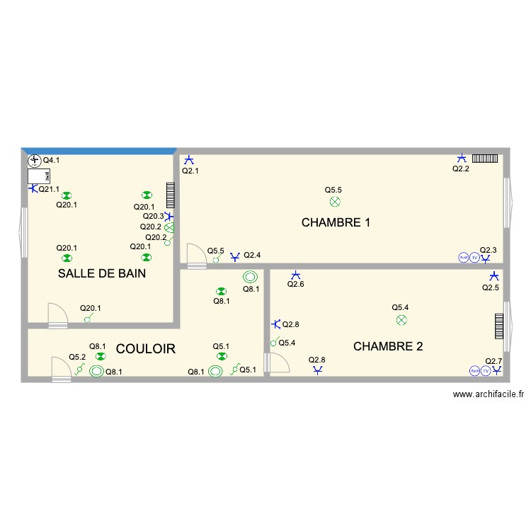 ELOI ETAGE 1. Plan de 0 pièce et 0 m2