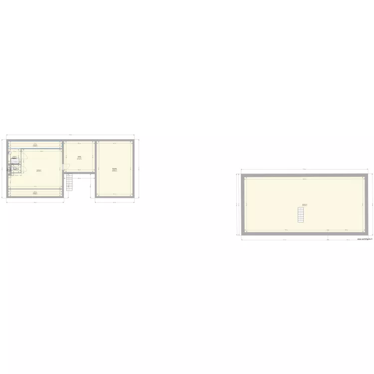 2e &eacute;tage. Plan de 