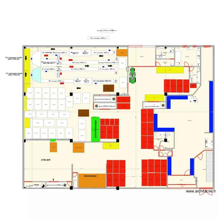 PROJET PASSAGE ATELIER 10/01/2023. Plan de 