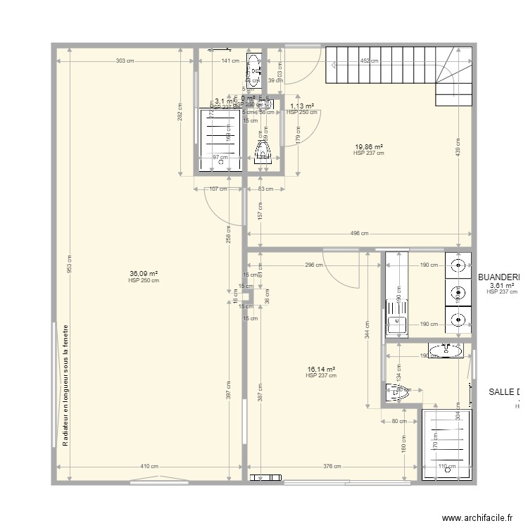 VUE GENERALE RDC FINALE. Plan de 8 pièces et 84 m2