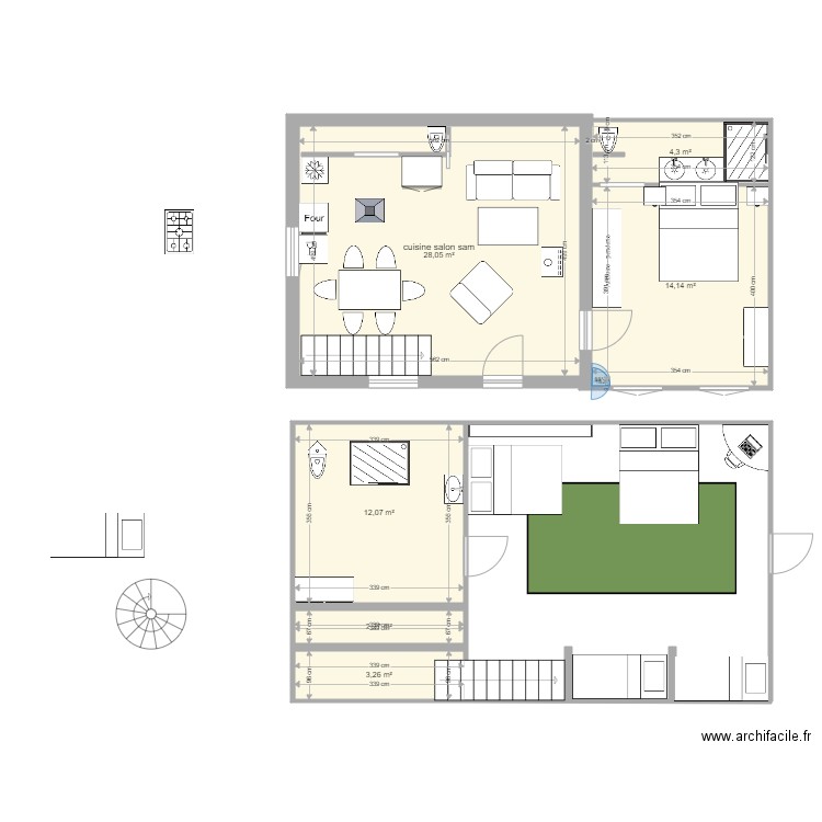 maison de cescau. Plan de 0 pièce et 0 m2